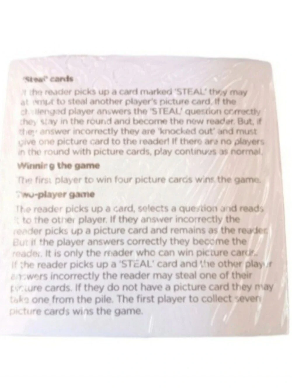 MARVEL Comics Trivia Box Card Game | EUC | 2 Player Game